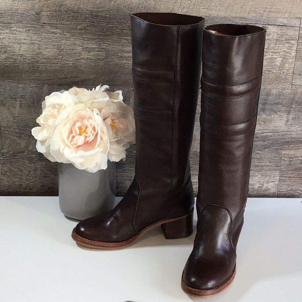 Leather Manmade tall boots